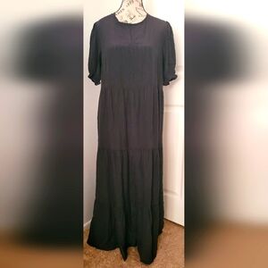 Pretty Garden Women's Casual Black Boho Dress. New With Tags. Size Large.